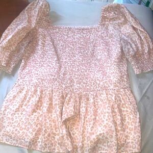 Cheetah Print Blouse